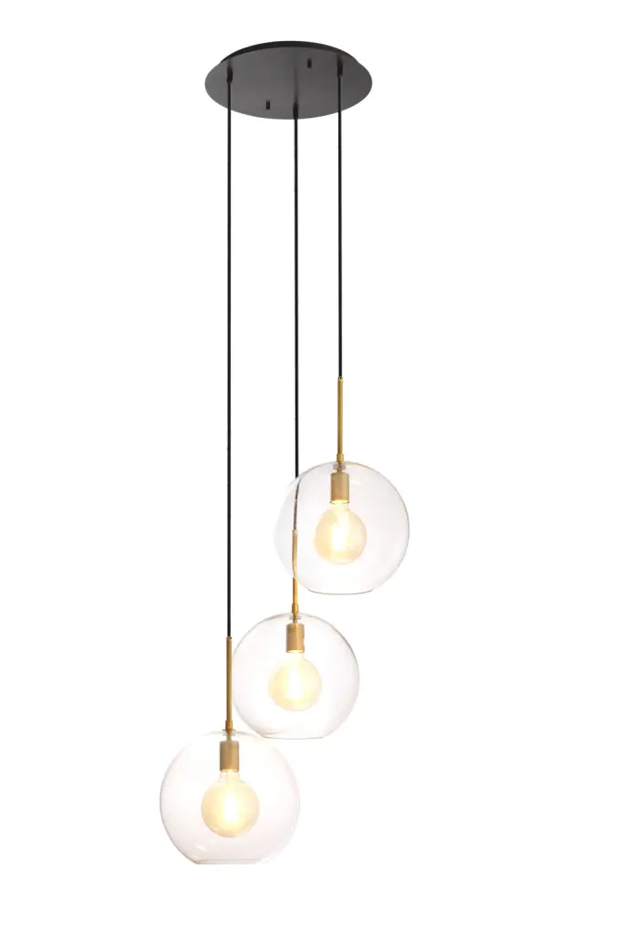 3 Light Globe Cluster Eichholtz Tango Modern Pendant Lighting