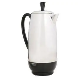 4-12 Cup Stainless Steel Percolator Large Batch Coffee Brewing Farberware