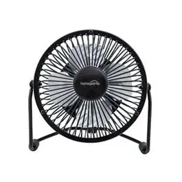 High-Velocity Personal Fan USB/110-Volt Black 4-. Desktop & Travel HomePointe