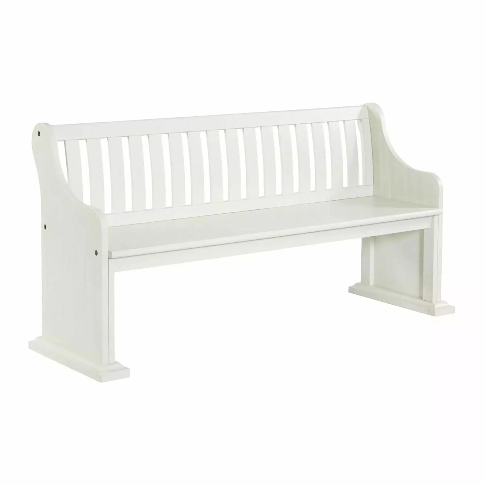 Picket House Furnishings Stanford Pew Bench White Benches