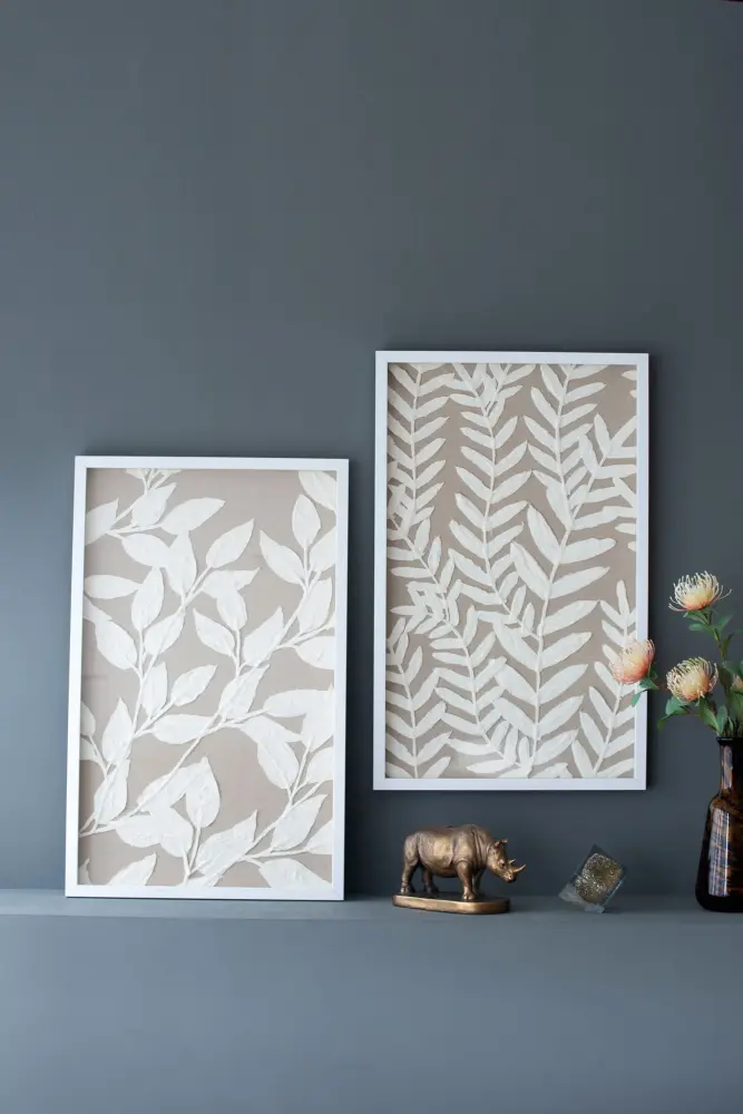 Shadow Box Wall Decor place 2) - White