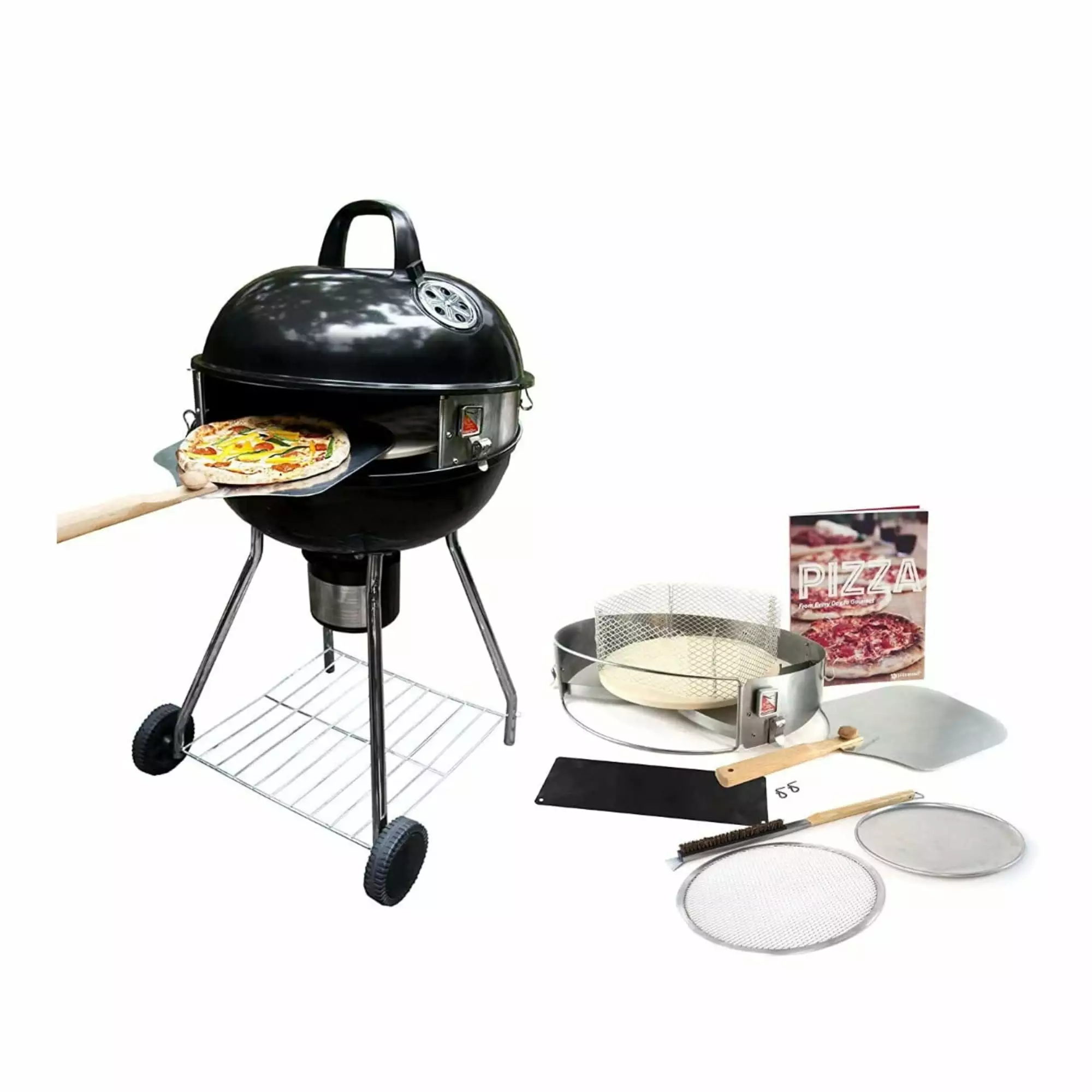 Pizzacraft PizzaQue Pizza Kit Kettle Grills Black