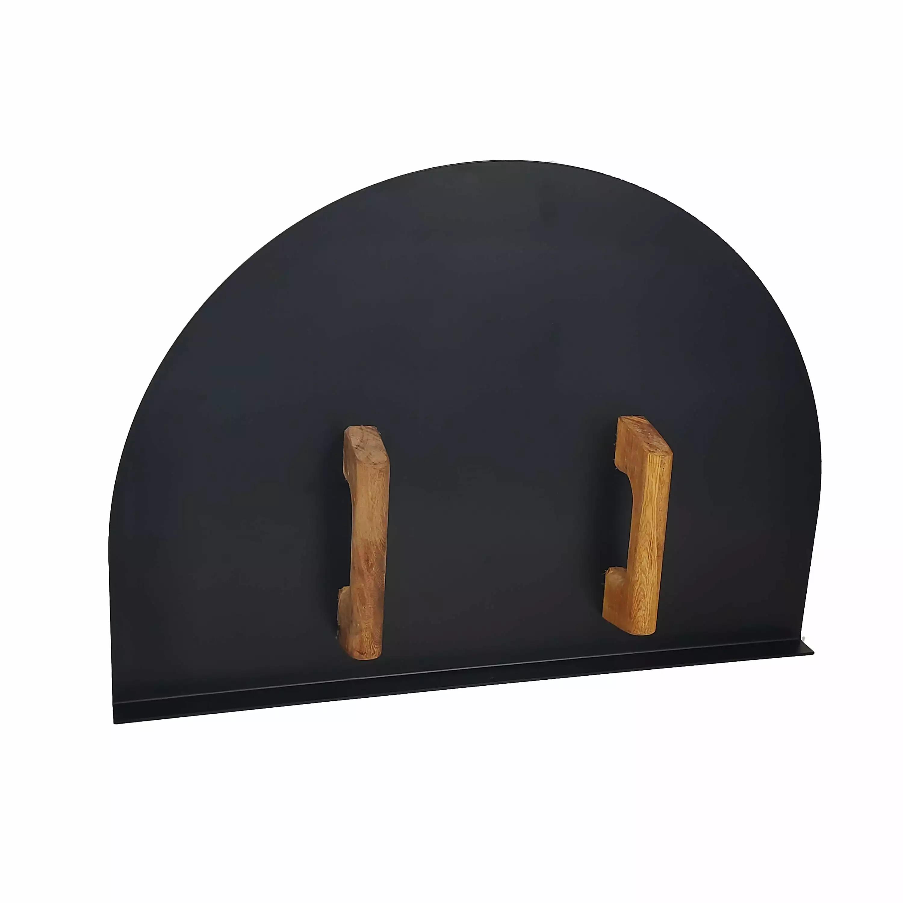 Simond Store Stainless Steel 304 Heavy-Duty Wooden Handle Brick Pizza Oven Door 19.25in H X 27in W
