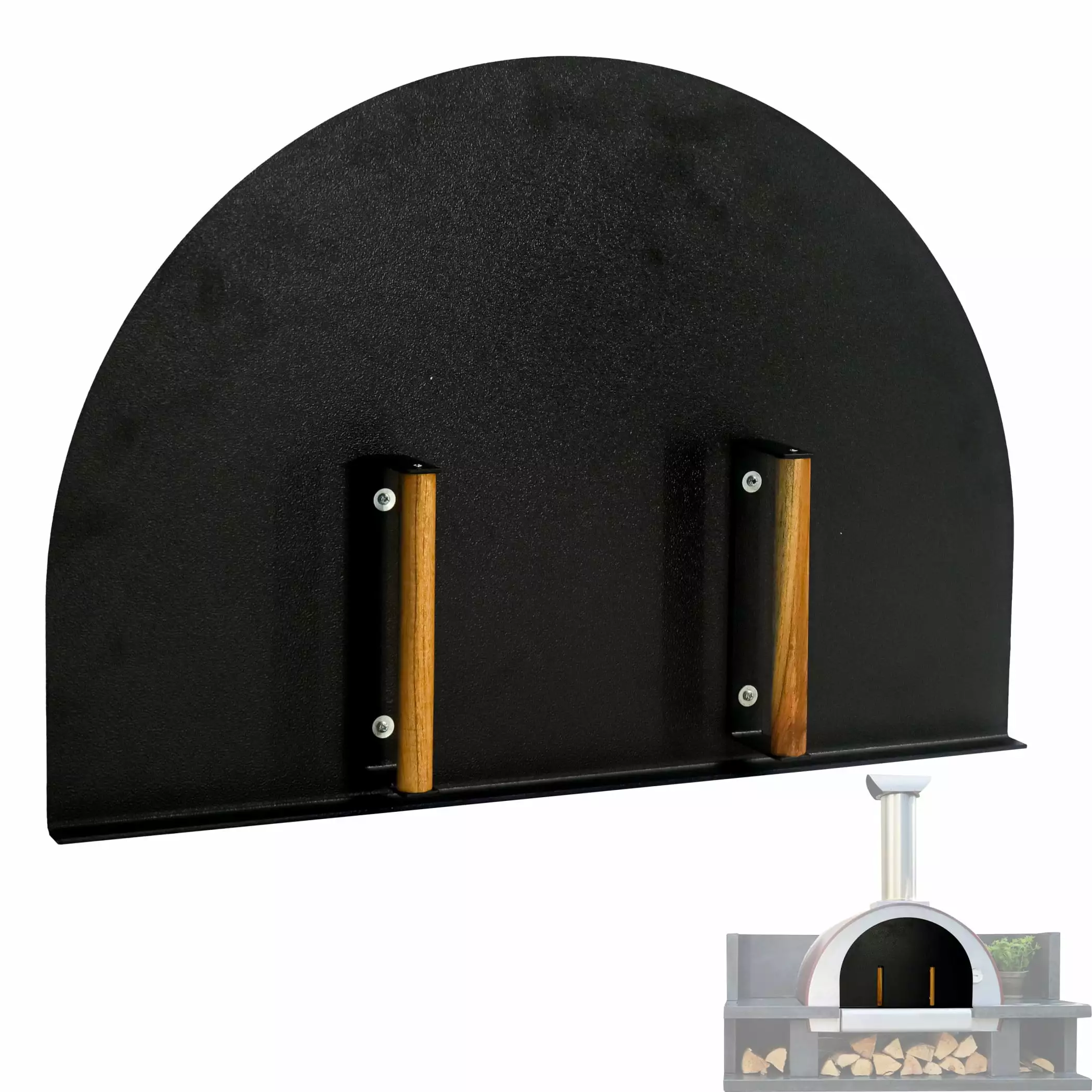 Simond Store Pizza Oven Door Stainless Steel Wooden Handle Indoor Outdoor Use