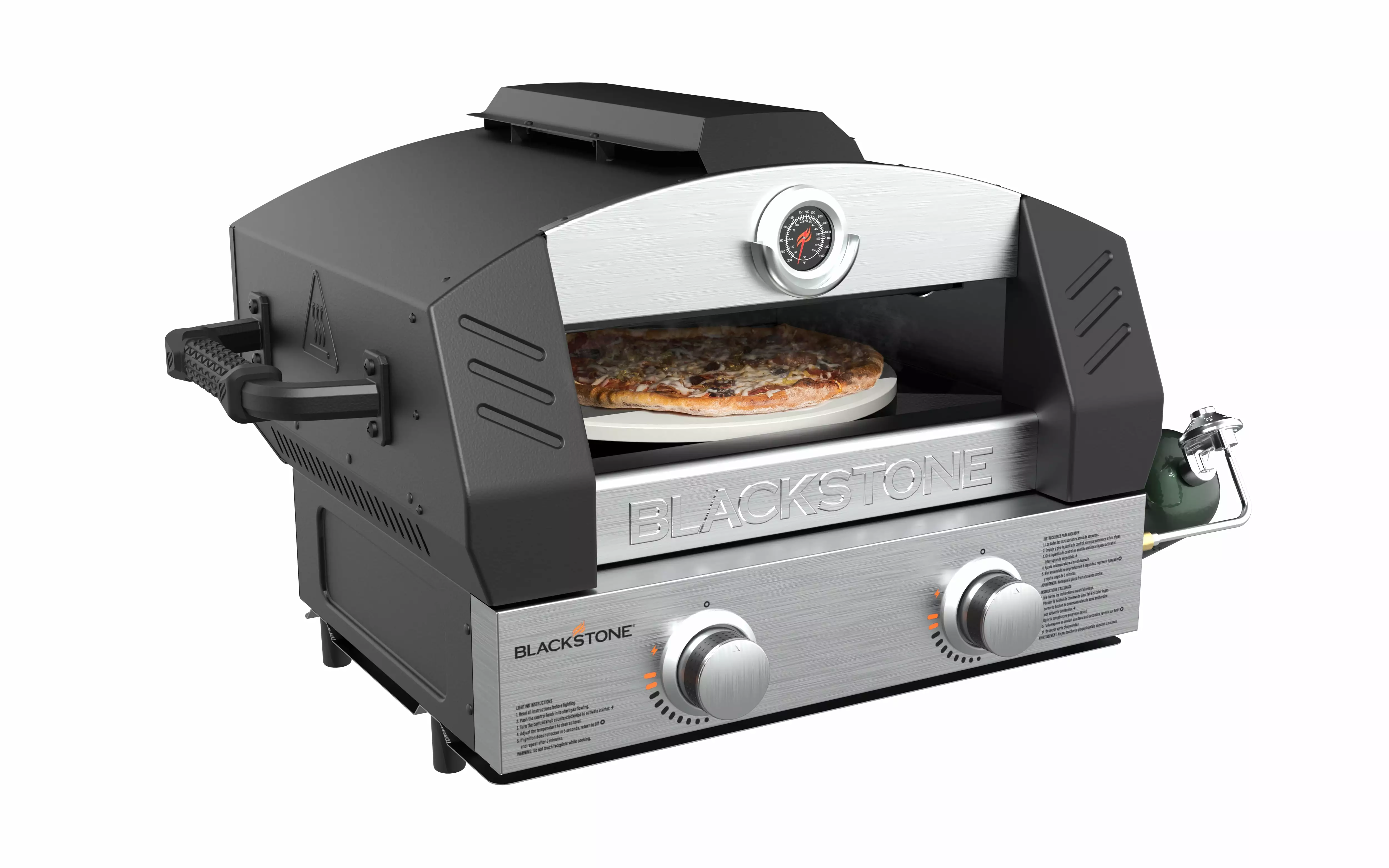 Blackstone 15 Cordierite Stone Travel-friendly Outdoor Pizza Oven Pizza Peel and Cutter