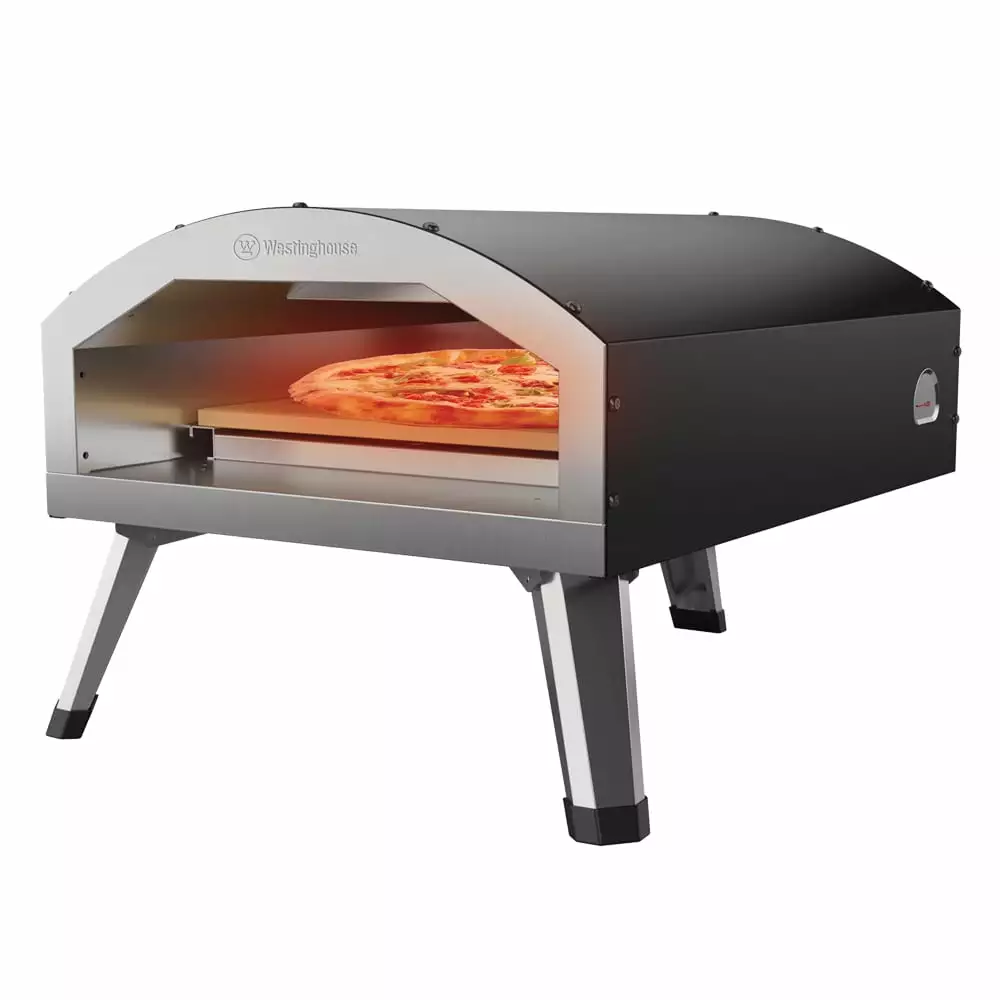 Westinghoutilize Homeware USA 12 Indoor Outdoor Electric Pizza Oven Black