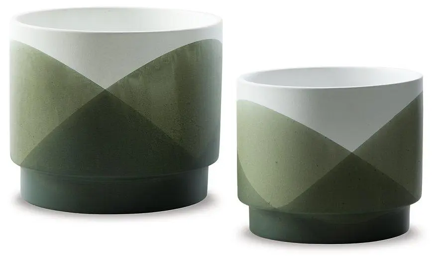 Ardenridge Planter Set 2 - Indoor Outdoor Flower Pots Drainage