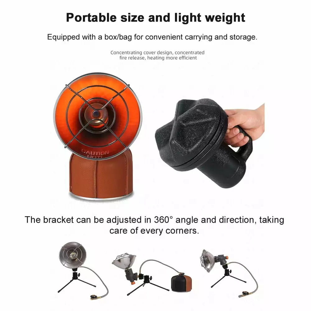 Adjustable Portable Heater Tent Winter Warmer Valve Outdoors Huiop