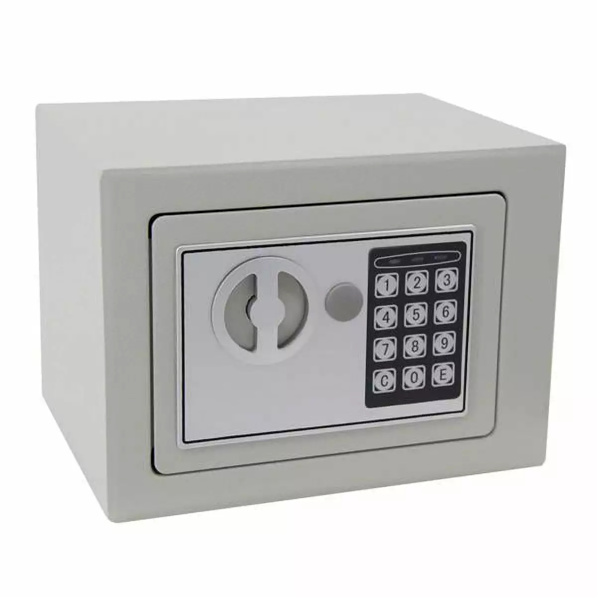 Digital Keypad Safe Box Light Gray 170x230x170mm Portable Security Lock Box YTTX
