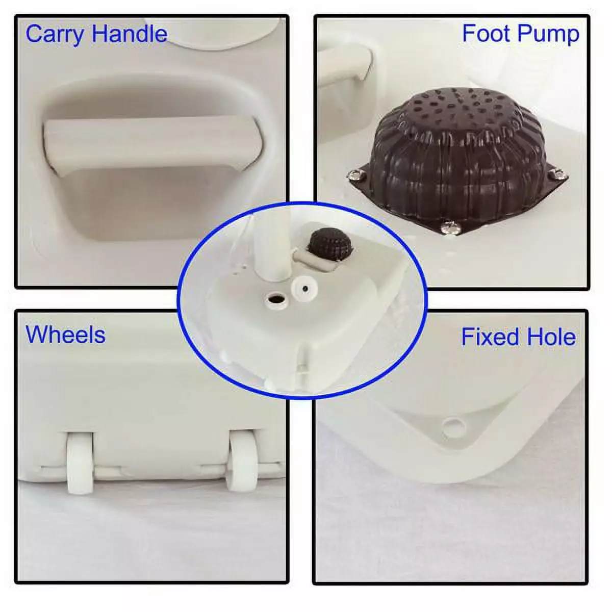 CHH-7701 Portable Removable Outdoor Wash Basin White Collapsible Sink YTTX