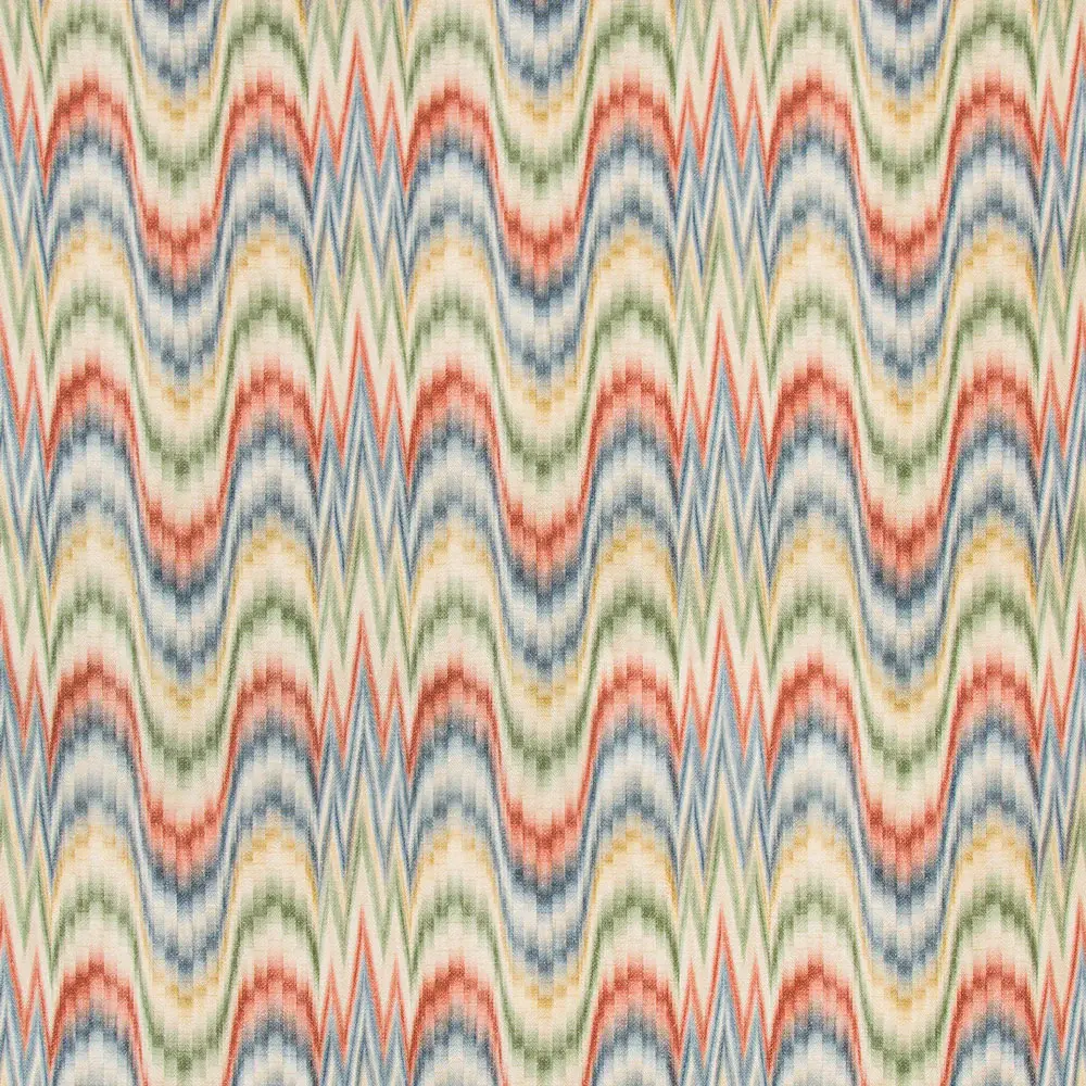 Brick and Pool Wave Decorated Fabric