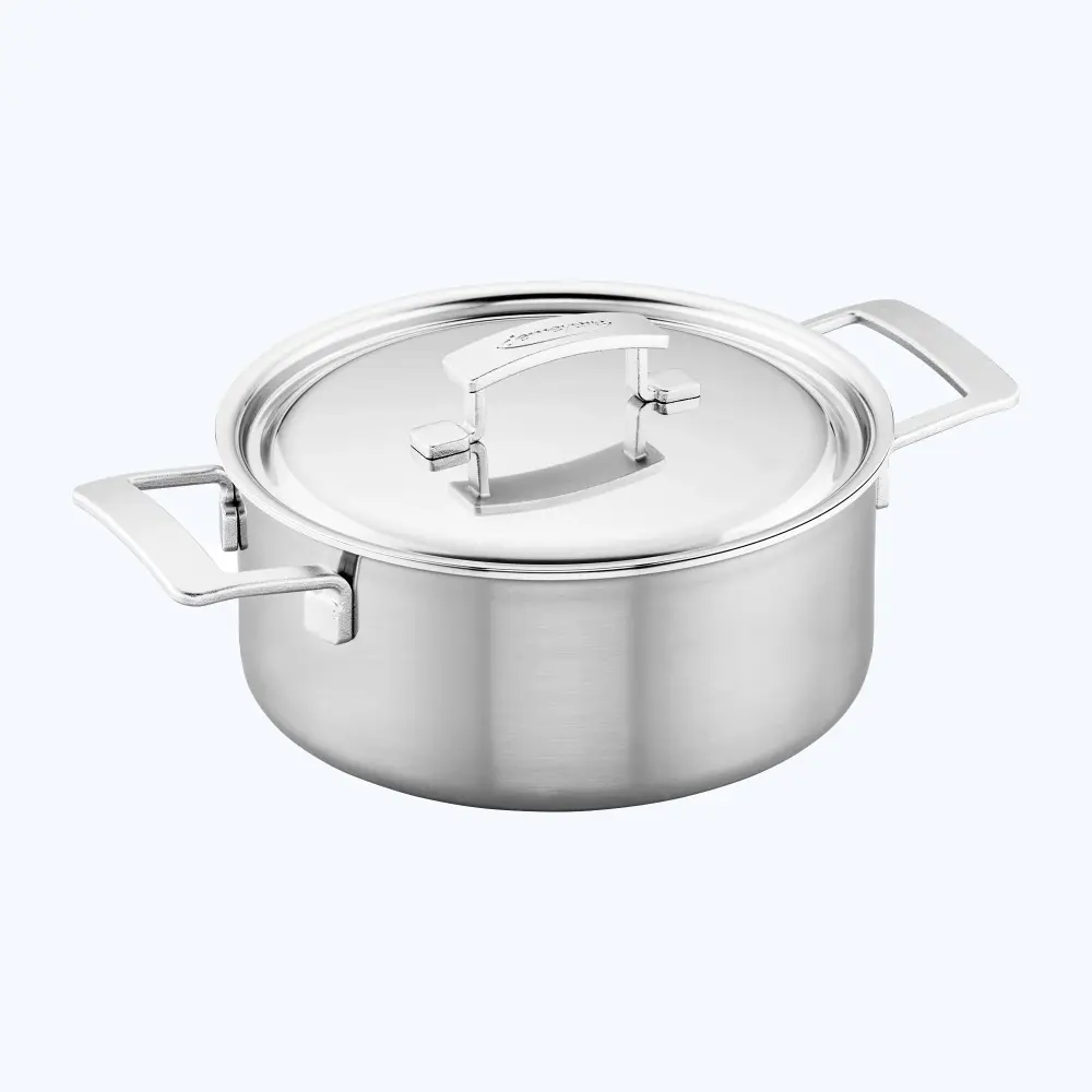 5-Ply 5.5-qt Stainless Metal Dutch Oven
