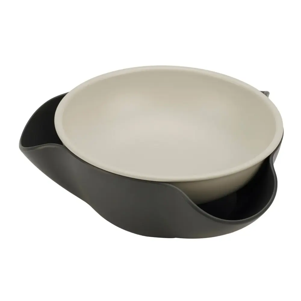 Double-Dish™ Charcoal Serving Bowl