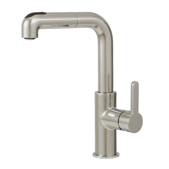 Dual-spray kitchen faucet pull-down spray