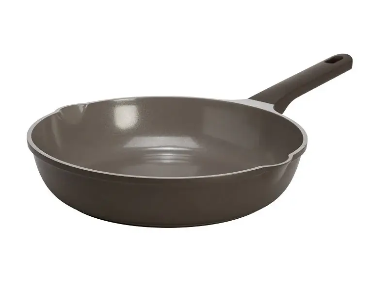 Ecolution EH11569-AS Fry Pan, 11 Dia, Aircraft-grade, Charcoal, Comfort Grip Handle