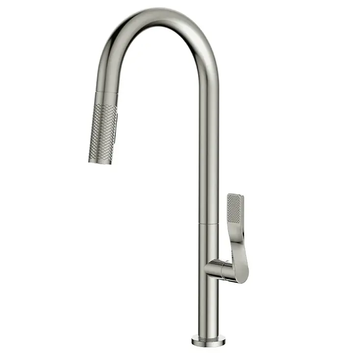 Grill dual-jet kitchen faucet pull-down spray