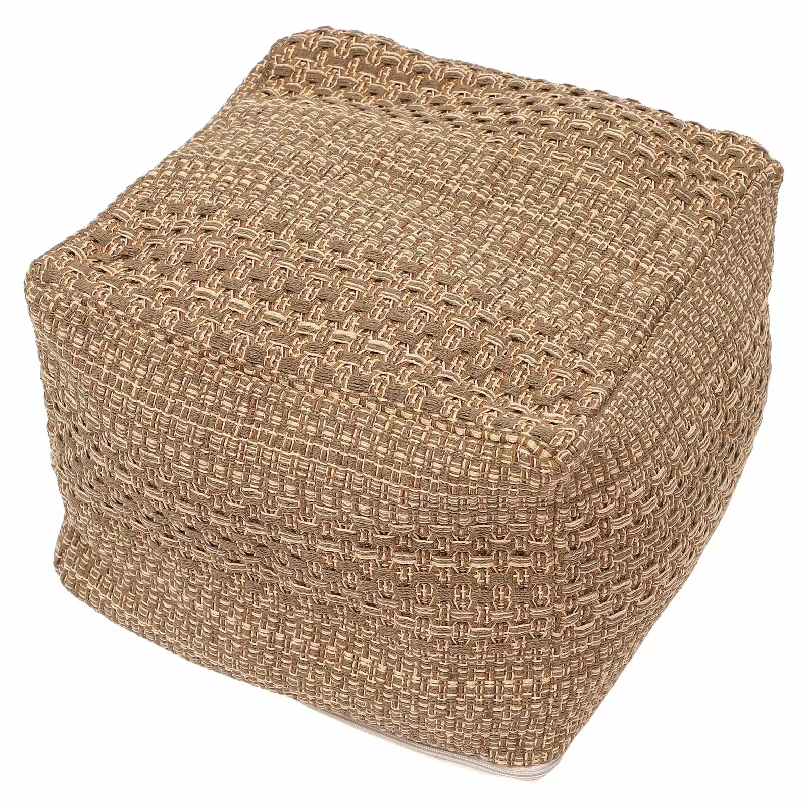 Natural Jute Pouf Cover Braided Ottoman Foot Stool Cover Living Room Home Decor Foxnovo