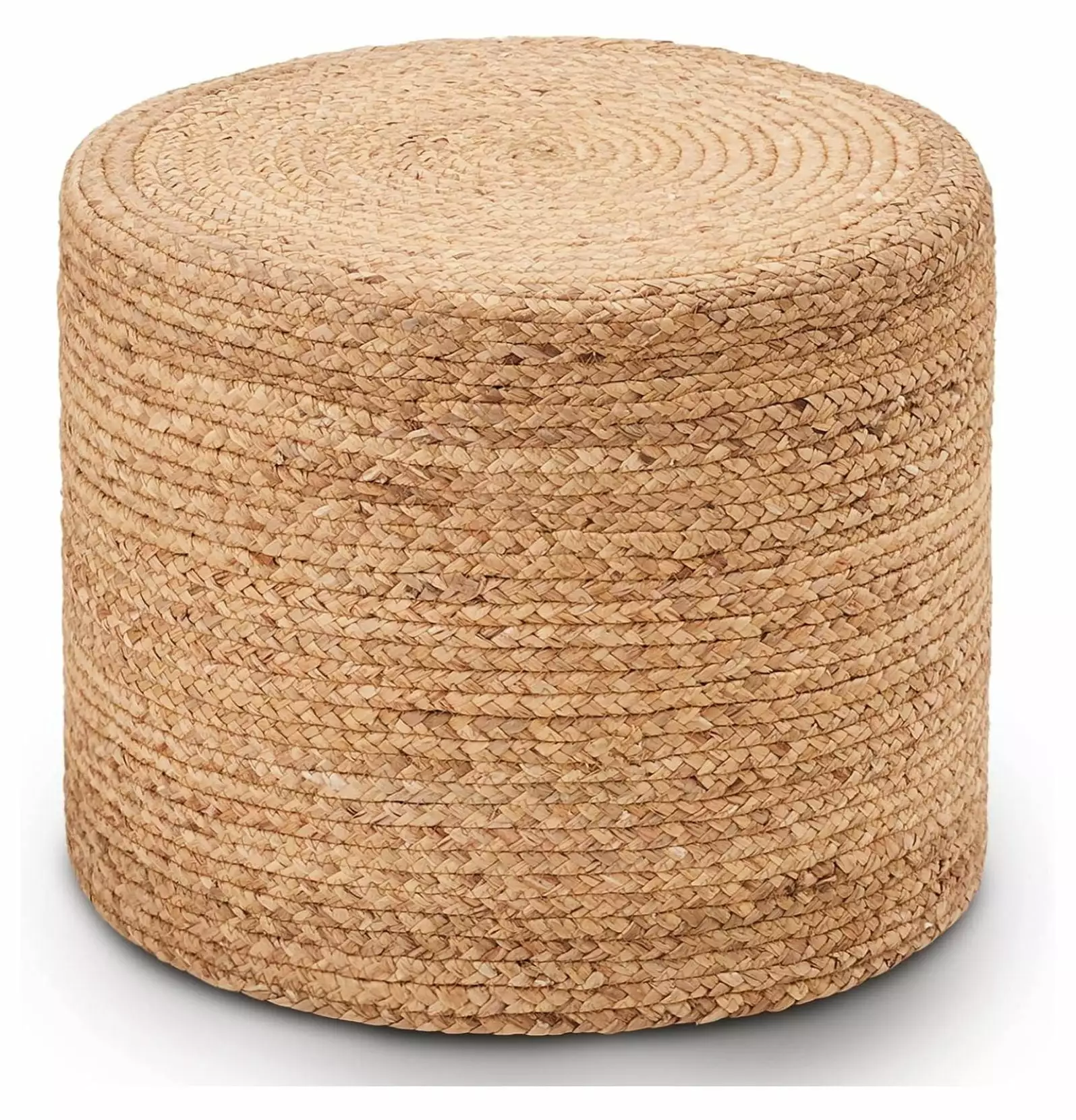 YOSITiuu 18 Inch Ottoman Pouf Natural Braided Boho Footrest Stool Living Room