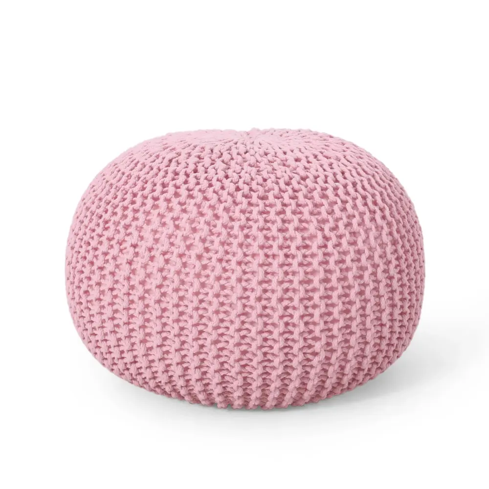 Belle - Modern Knitted Round Pouf