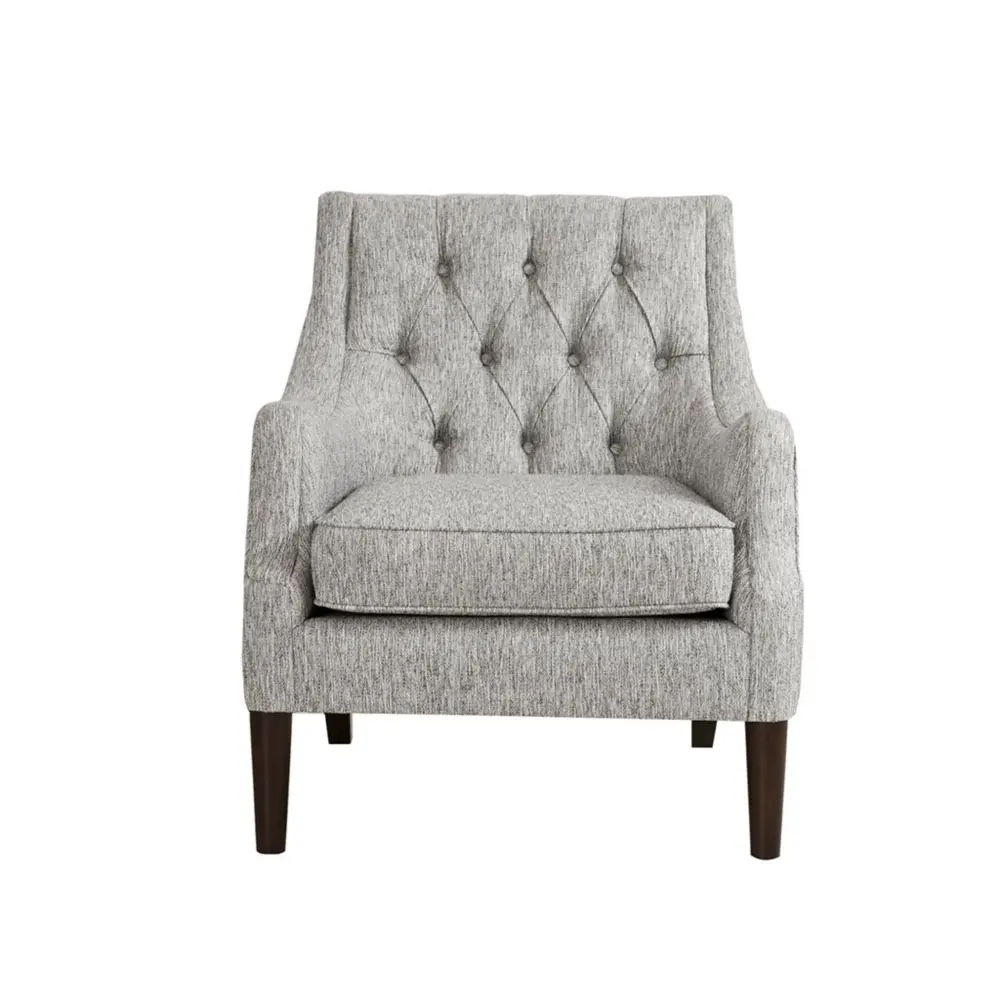 Button Tufted Accent Chair Retro Style Storage