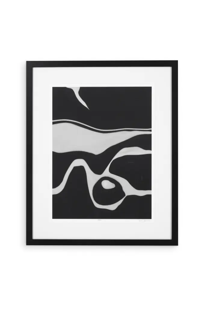 Abstract Monochrome Art Print Eichholtz Litho Tides Sepia I Neutral Wall Art