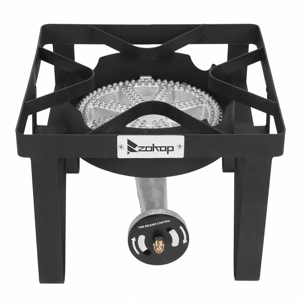 SalonMore Portable Propane 200000 BTU Square Single Burner Camp Stove Outdoor Cooking