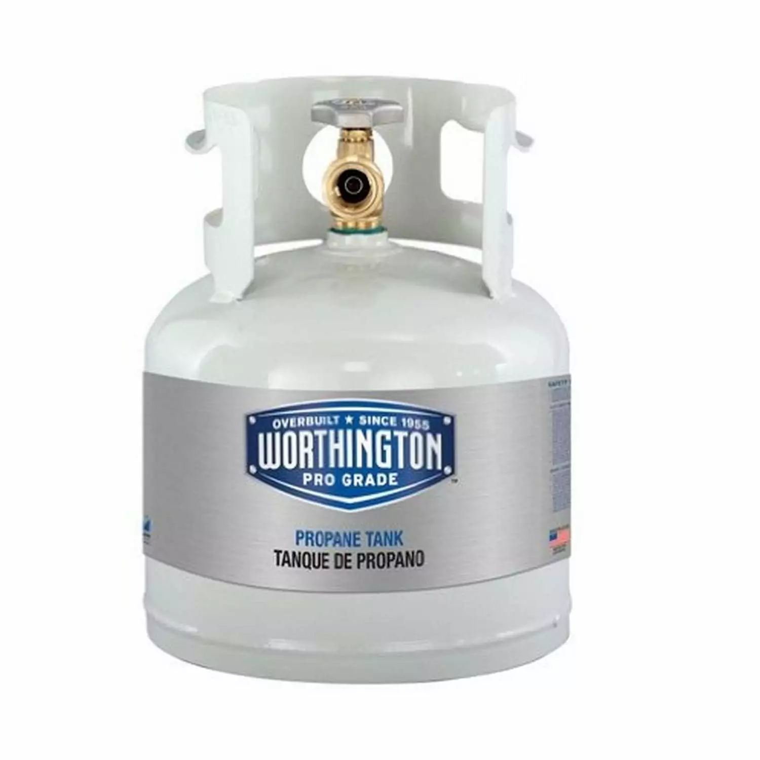 Worthington Cylinders 281149 Vertical Travel-friendly Steel LP Tank Cylinders 4.25 lb - Compact and Portable