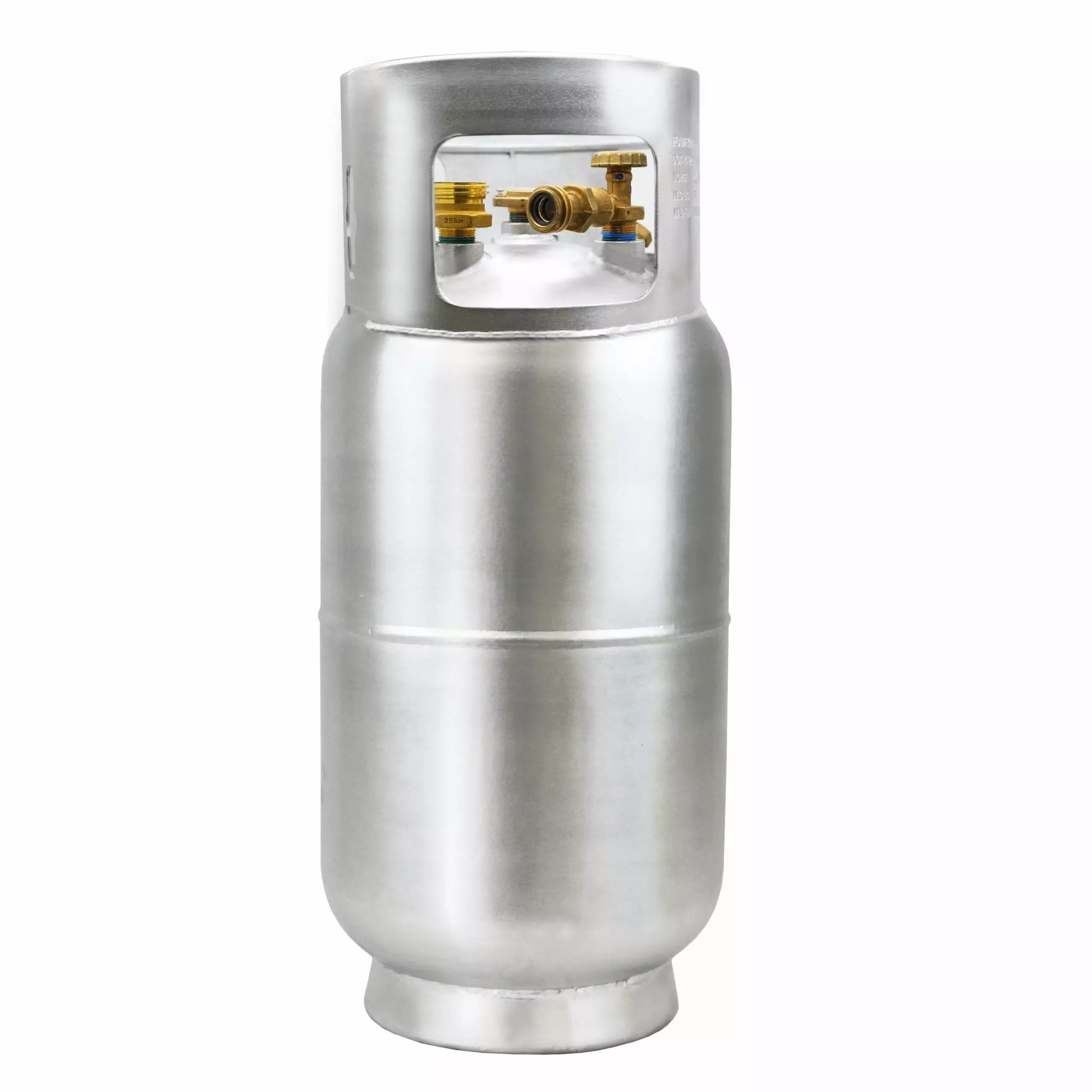Flame King 33.5LB Empty Featherweight Aluminum Forklift Propane Tank Built- Gauge