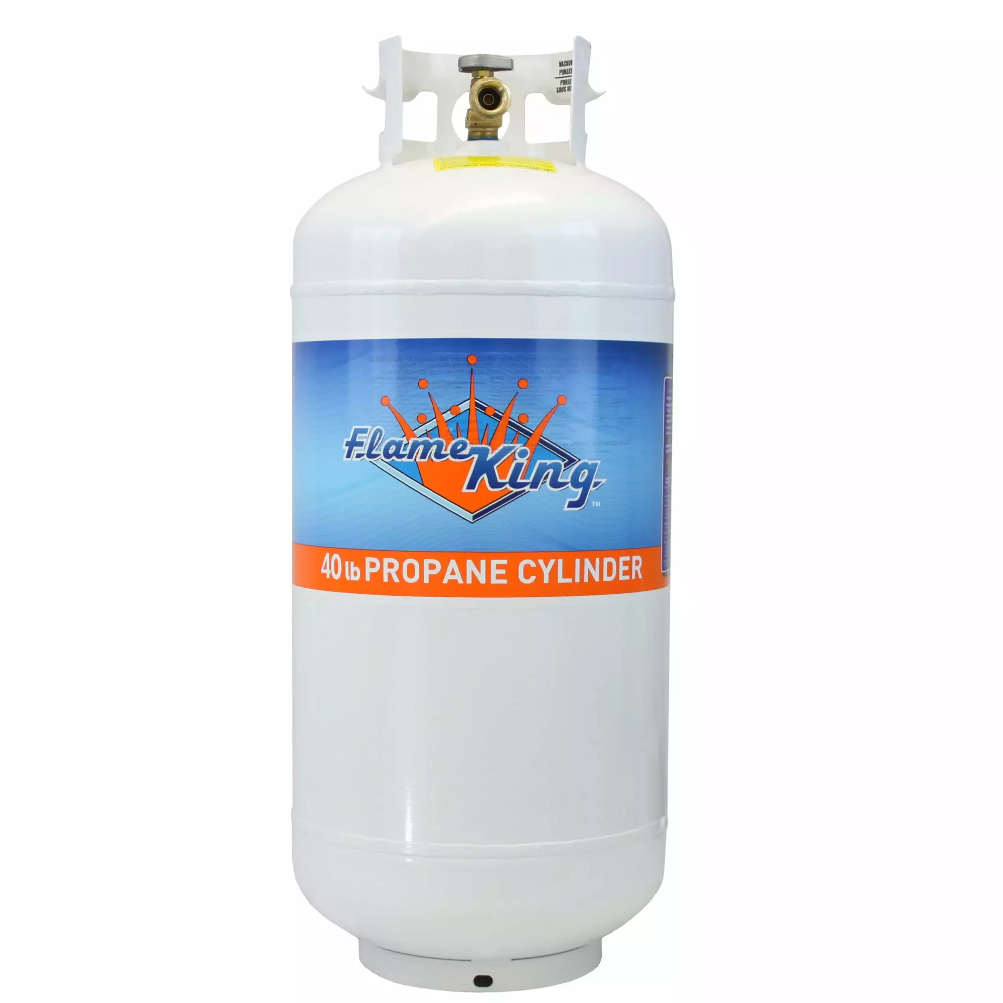 Flame King 40LB Empty Steel Propane Tank LP Cylinder Type 1 OPD Valve Grills and BBQs