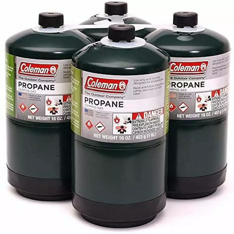 Coleman Propane Fuel 16 oz Camping Cylinders 4-Pack Portable Stoves