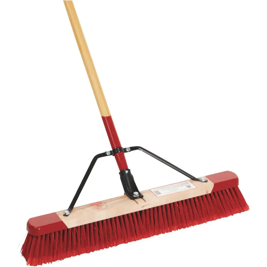 Harper 24 Inch W x 64 Inch L Wood Handle Multi-Purpose Medium Sweep Push Broom