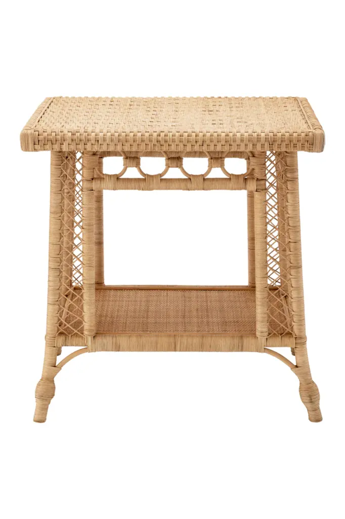 Eichholtz Saba Rectangular Rattan Side Table Living Room
