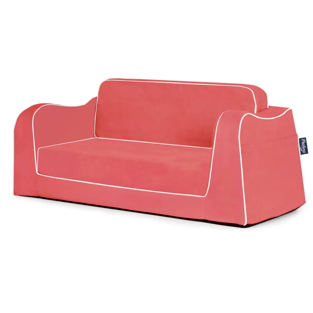 P'kolino Little Reader Children's Sofa Coral Fabric