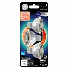 3-Pack LED Recessed Bulb MR16 520 Lumens 6.5-Watt Low Voltage Lighting