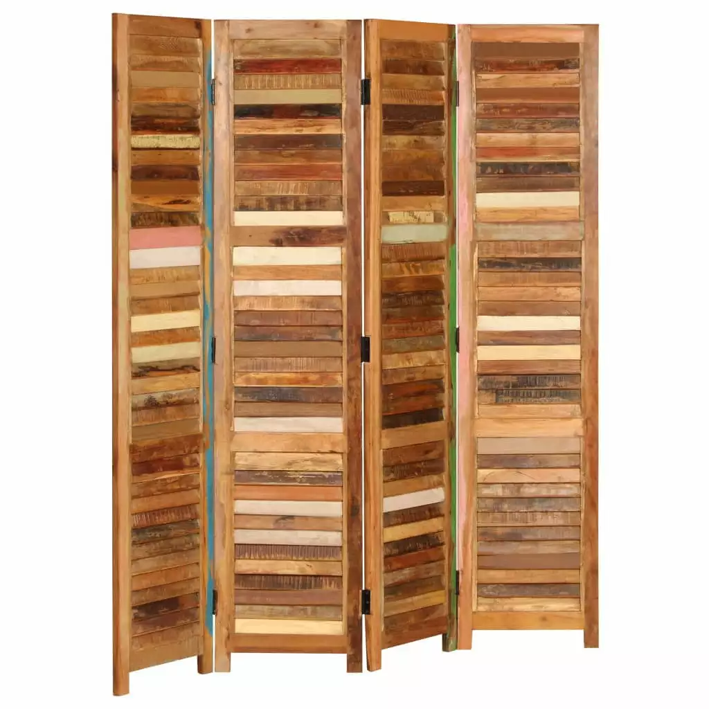 vidaXL Room Divider Solid Reclaimed Wood 66.9