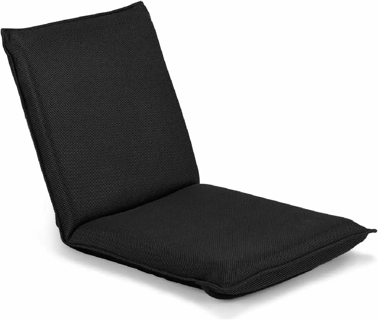 Adjustable Floor Chair Cushioned Lounger Recliner 6-Position Comfortable Back Support Thick Padded HUNKENG
