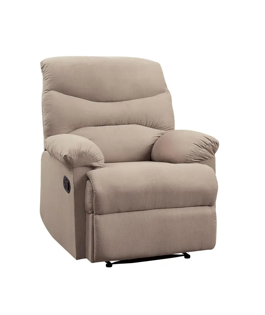 Arcadia Beige Woven Fabric Recliner Motion - Cozy Living Room Chair