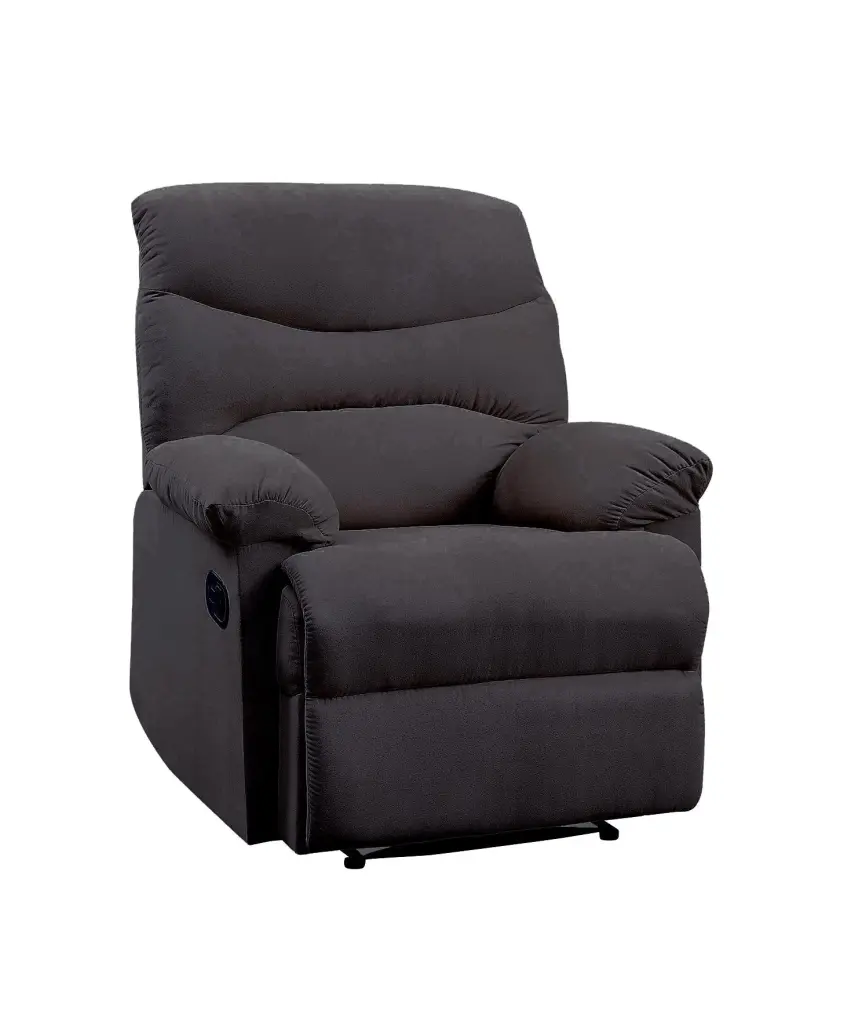 Arcadia Black Woven Fabric Recliner Motion - Modern Living Room Chair