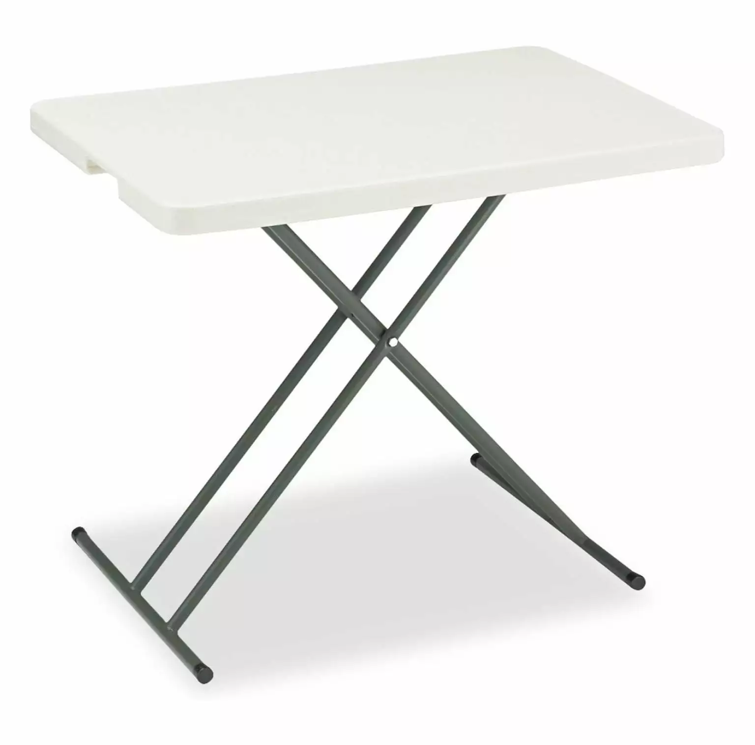 65490 IndestrucTables 1200 Series Resin Personal Folding Table 30x20 Inches Durable Portable Table