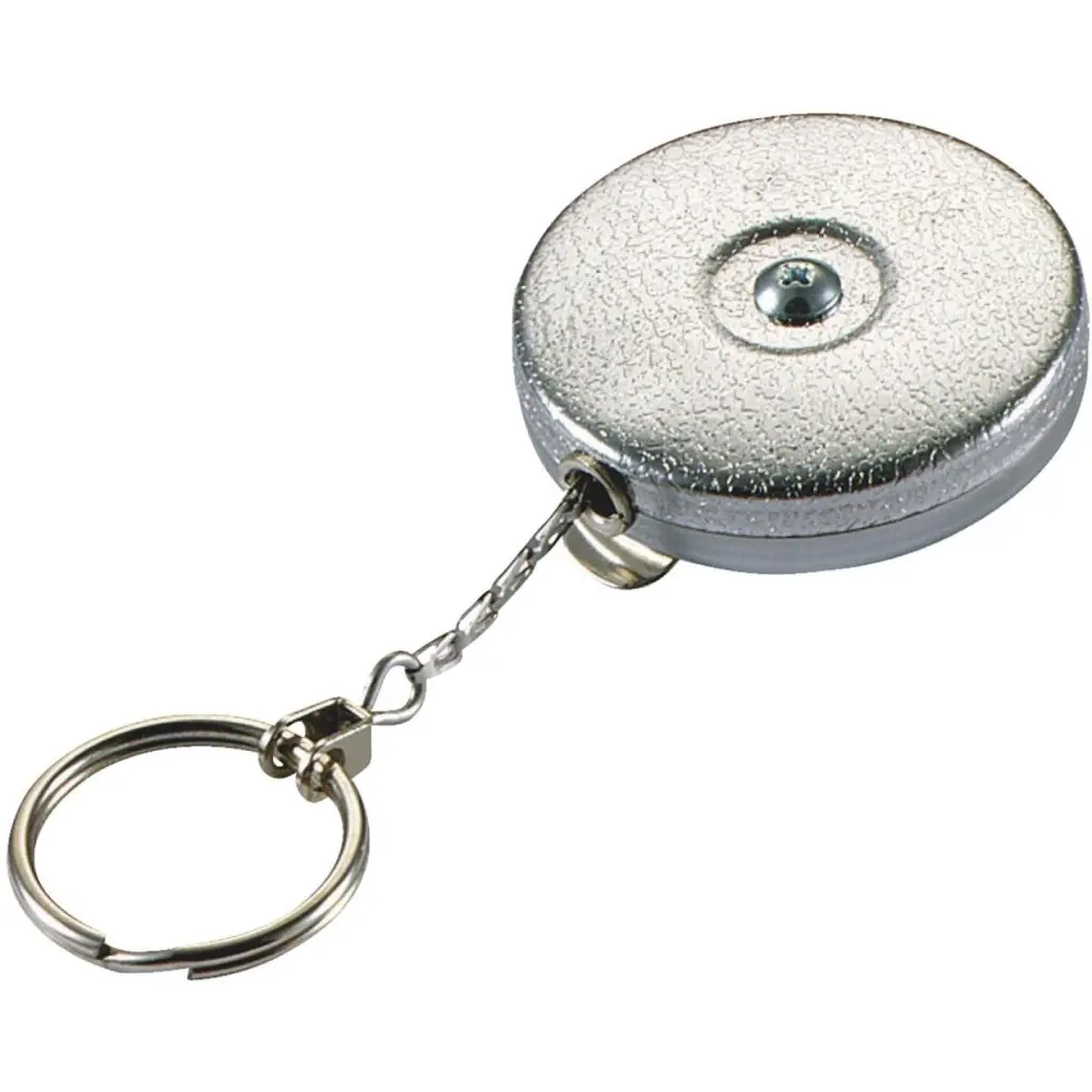 Lucky Line Key Bak Slip-On 24 Inch Chrome Retractable Key Chain