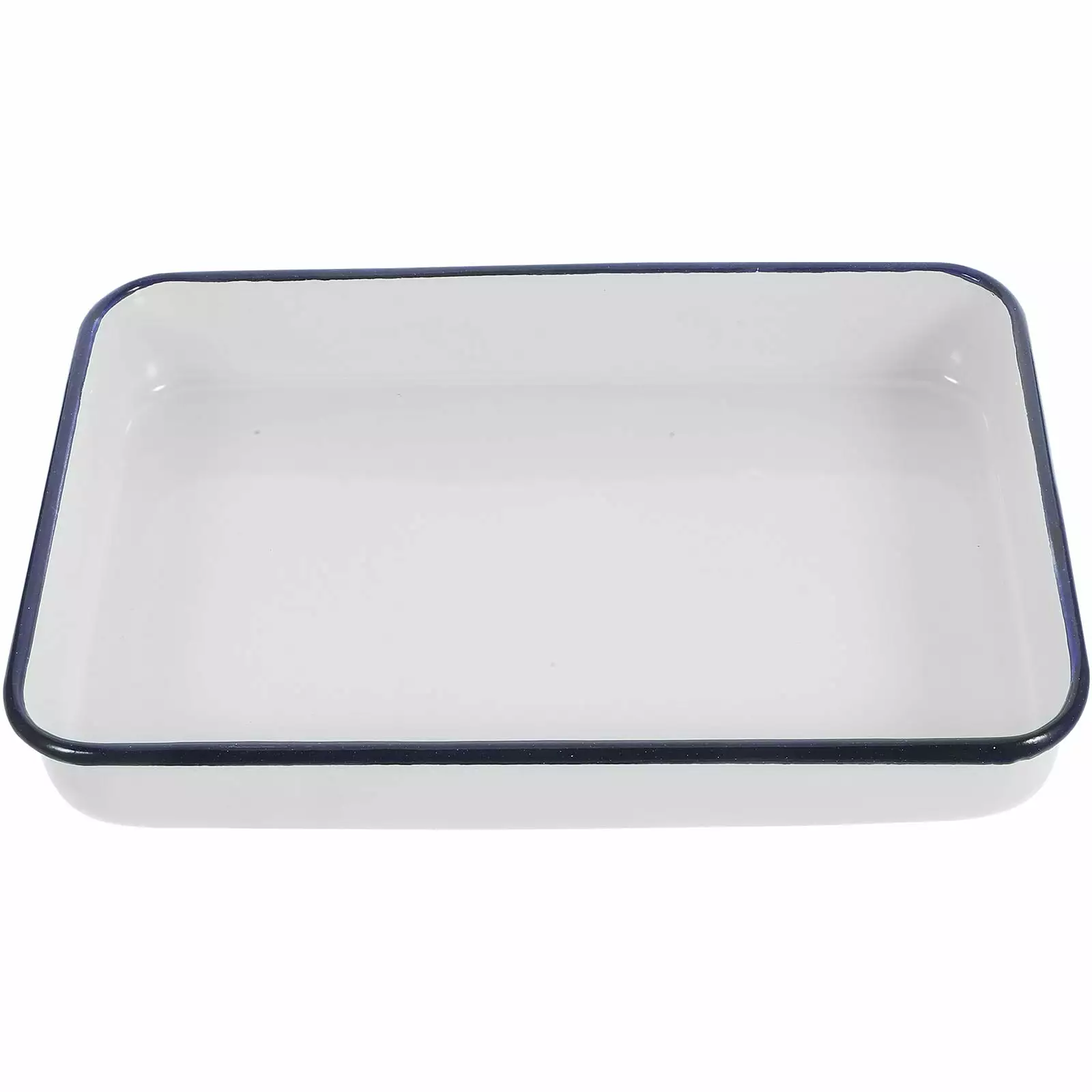 Roaster Pan Broiling Oven Enamel Roasting Camping Cookware Heat-resistant Baking Plate