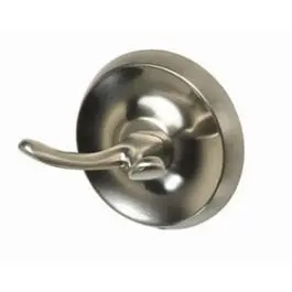 Nickel Robe Hook - Durable Bathroom Wall Hook Towels and Robes Baypointe