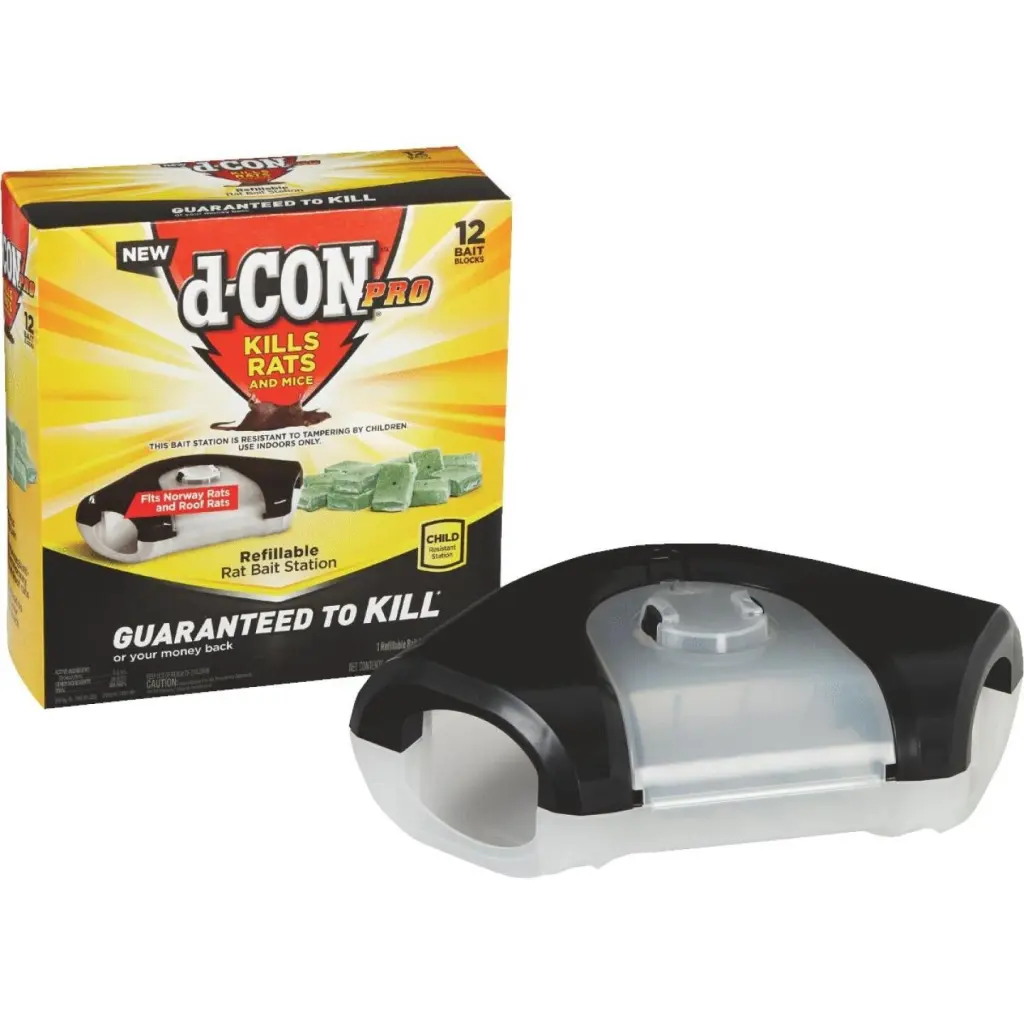 D-Con Refillable Rat Bait Station 12-Refill Pest Control dCON