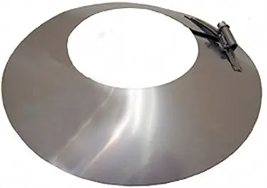 6 Inch Storm Collar Roof Vent Pipe Weather Protection Gray Metal