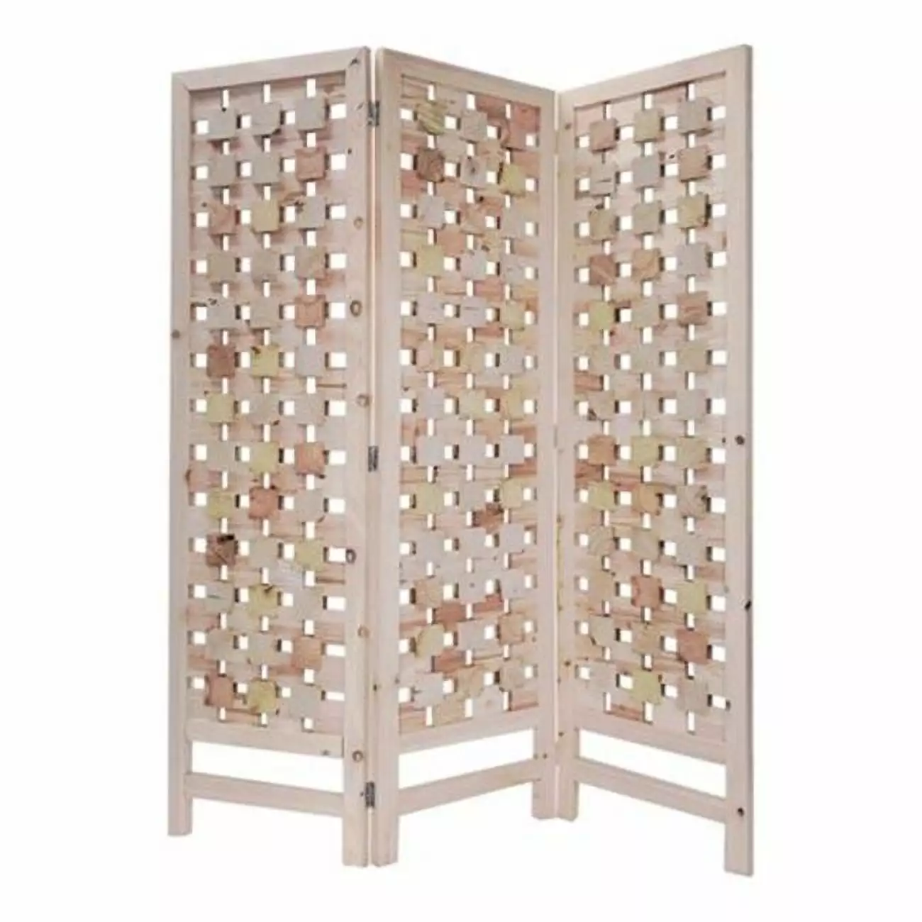 3 Panel Telluride Screen Room Divider Freestanding Folding Partition Home Office Jagged Designs