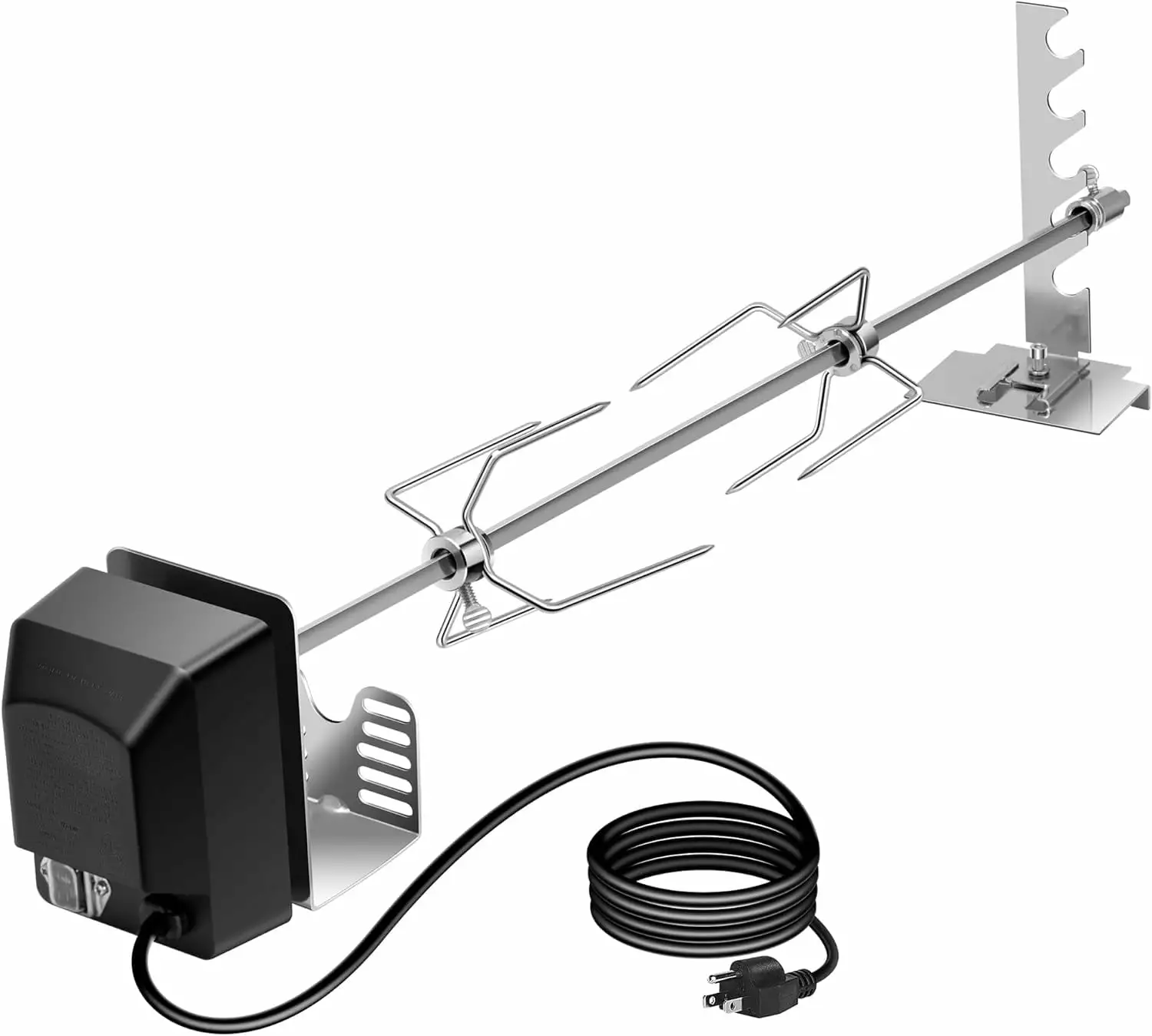 SPECSTAR 28 Inch Rotisserie Grill Kit 120V 4W Motor 304 Stainless Steel