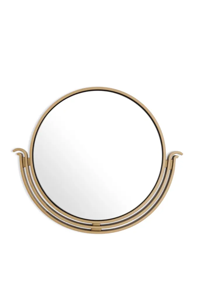 Antique Brass Round Mirror Eichholtz Tombo Wall Decor