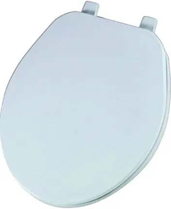 000 Round Plastic White Toilet Seat Standard Size Durable and Easy Clean Bemis