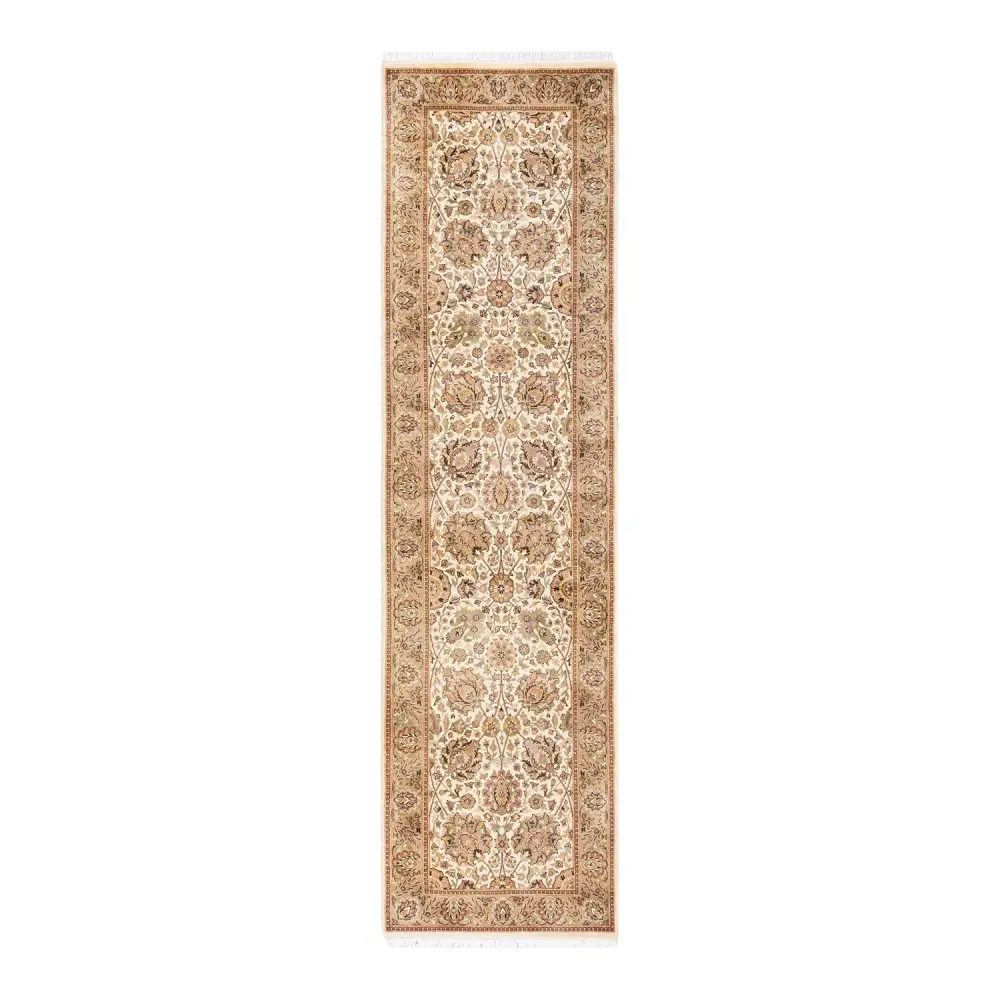 Beige Established Wool Runner - 2'7" x 9'10"