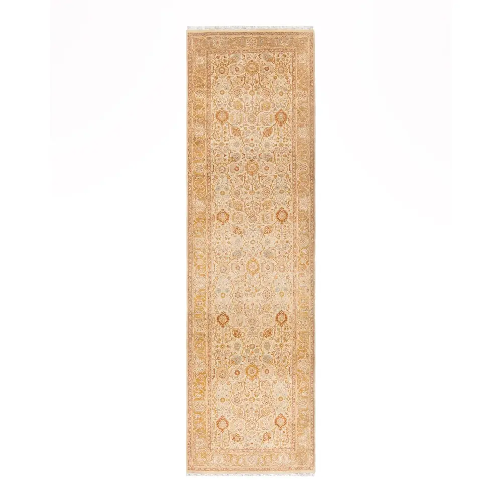 Buff Traditional Wool Runner - 3' x 10'10"